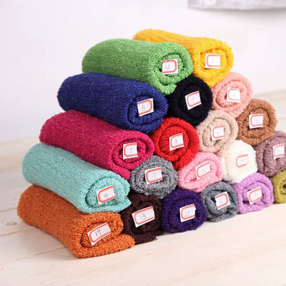 Baby Blanket Wraps Photography Props Solid Color Blanket Newborn Photo Wraps Cloth Accessories Photo Shooting Baby Wraps Blanket