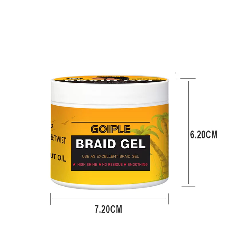 GOIPLE Hair Pomade Edge Control Gel Smooth Frizzy Hair for Styling Braiding Cream Control Frizz Edges Braid Gel